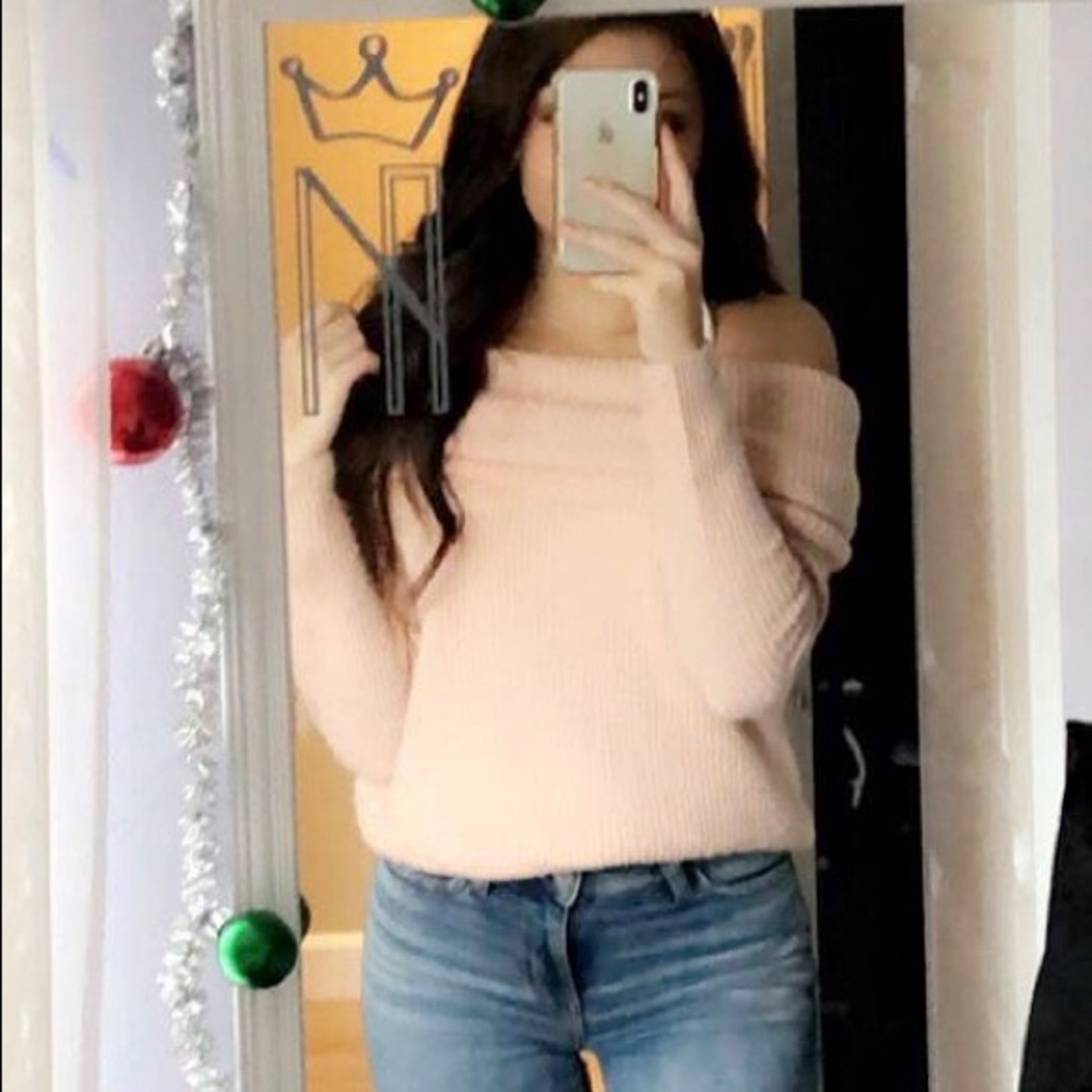 NEW forever 21 pink off the shoulder